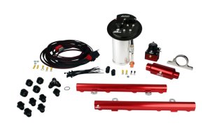 Ford Mustang Fuel System - Aeromotive - A1000 Pump/Deluxe Wiring Kit/5.0L 4V Rails - `10-`17