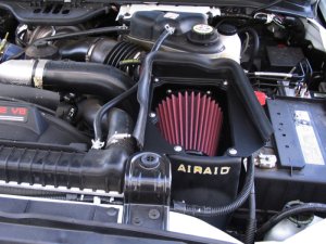Ford Excursion Performance Air Intake - Airaid - MXP Intake System (Oiled / Red Media) - Red - `03-`07