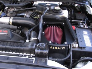 Ford Excursion Performance Air Intake - Airaid - MXP Intake System (Oiled / Red Media) - Red - `03-`07