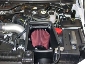 Ford F250 Super Duty Performance Air Intake - Airaid - MXP Intake System (Oiled / Red Media) - Red - `03-`07