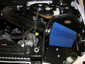 Ford F-350 Performance Air Intake - Airaid - Cold Air Dam - Blue - `05-`07
