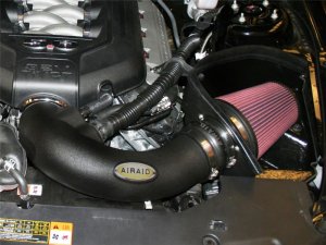 Ford Mustang Performance Air Intake - Airaid - MXP Intake System w/ Tube (Oiled / Red Media) - Red - `11-`14