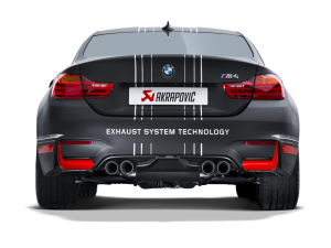 BMW M4 Rear Diffuser - Akrapovic - Carbon Fiber Matte - `14-`17