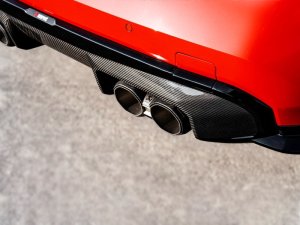 BMW M4 Diffuser - Rear - Akrapovic - Carbon Fiber (High Gloss) - High Gloss Black - `21-`22