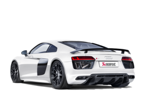 Audi R8 Performance Exhaust - Akrapovic - Slip-On Line - Carbon Titanium Tips - Titanium - `16-`17 Audi R8 Performance Exhaust - Akrapovic - Slip-On Line - Carbon Titanium Tips - Titanium - `16-`17