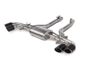 BMW X6M Performance Exhaust - Akrapovic - Slip-On Line - Titanium with Carbon Fiber Tips - `24-`27