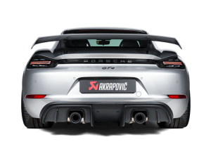 Porsche Cayman GT4 Performance Exhaust - Akrapovic - Slip-On Race Line (Titanium) - `20-`27