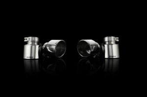 BMW X5M Performance Exhaust - Akrapovic - Tail Pipe Set - Titanium - `09-`14