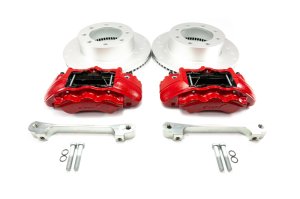 Ford F350 Brake Kit - Front - Alcon - 6 Piston 363x38mm Rotors - Red - `17-`27