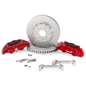 Ram 1500 Brake Kit - Front - Alcon - 376x42mm Rotors + 6-Piston Calipers - Red - `21-`23