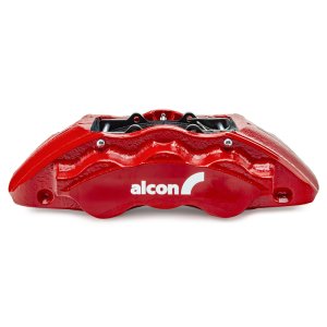 GMC Yukon Brake Kit - Front - Alcon - 355x33mm Rotors + 6-Piston Caliper - Red - `20-`27