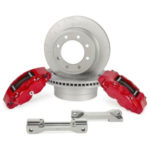Ford F250 Brake Kit - Rear - Alcon - 363x38mm Rotors + 4 Piston - Red - `17-`27