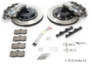 BMW M4 Brake Kit - Rear - Alcon - 4 Piston Calipers + 380x32mm Rotors - Grey - `15-`27