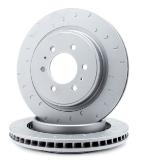 Ford F-150 Brake Rotors (2) - Rear - Alcon - Slotted - `10-`27