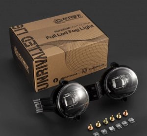 Dodge Ram 1500 Fog Lights - AlphaRex - DoubleTap Dual Color LED Proj - Wt/Ambr - `02-`08