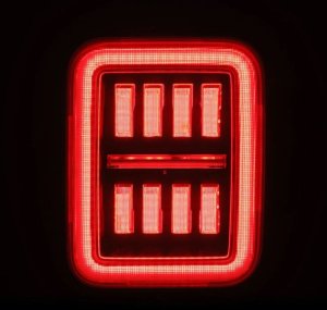 Jeep Gladiator JT Tail Lights - AlphaRex - Nova-Series Prismatic LED - Alpha-Black - `19-`24