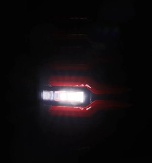 Chevrolet Silverado 1500 Tail Lights - AlphaRex - Luxx-Series LED - Black/Red - `07-`14