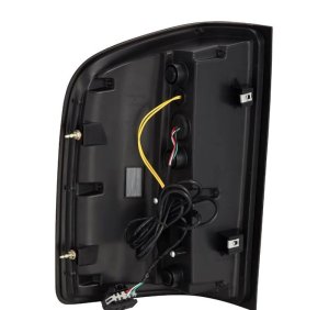 Chevrolet Silverado 3500HD Tail Lights - AlphaRex - Luxx-Series LED - Black/Red - `07-`14