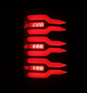 Chevrolet Silverado 3500HD Tail Lights - AlphaRex - Luxx-Series LED - Black/Red - `07-`14