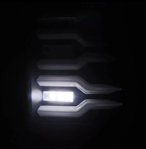 Chevrolet Silverado 3500HD Tail Lights - AlphaRex - Luxx-Series LED - Black with Smoked Lens - `07-`14