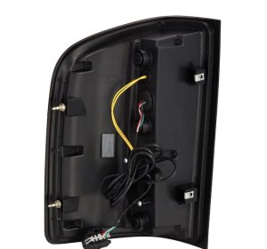 Chevrolet Silverado 3500HD Tail Lights - AlphaRex - Luxx-Series LED - Black with Smoked Lens - `07-`14