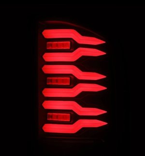 Chevrolet Silverado 3500HD Tail Lights - AlphaRex - Luxx-Series LED - Black with Smoked Lens - `07-`14