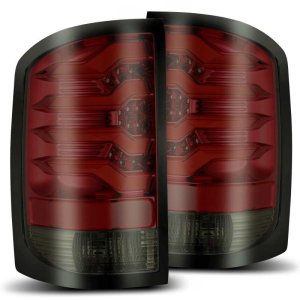 GMC Sierra 1500 Tail Lights - AlphaRex - PRO-Series LED - Red Smoke - `14-`18