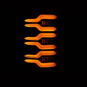 GMC Sierra 1500 Tail Lights - Rear - AlphaRex - LUXX-Series LED - Alpha Black - `14-`18