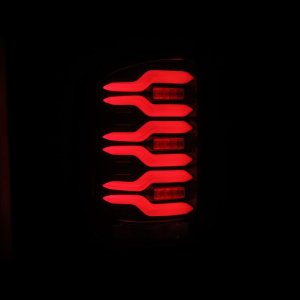 GMC Sierra 1500 Tail Lights - AlphaRex - LUXX-Series LED - Black/Red - `14-`18
