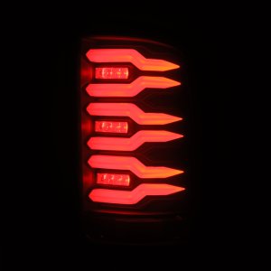 GMC Sierra 2500HD Tail Lights - AlphaRex - Luxx-Series LED - Black - `07-`14