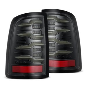 Dodge Ram Tail Lights - AlphaRex - Luxx-Series LED with Activation Light & Sequential Signal - Alpha-Black - `09-`18
