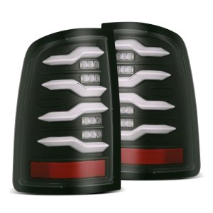 Dodge Ram Tail Lights - AlphaRex - LUXX-Series LED - Black - `09-`18