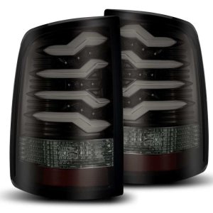 Dodge Ram 1500 Tail Lights - AlphaRex - PRO-Series LED - Jet Black - `09-`18