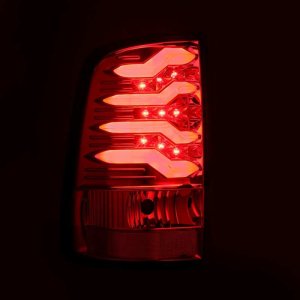 Dodge Ram 1500 Tail Lights - AlphaRex - PRO-Series LED - Red Smoke - `09-`18