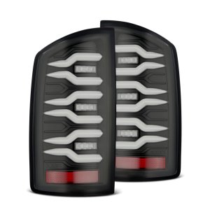 Dodge Ram 1500 Tail Lights - AlphaRex - Luxx-Series LED - Black - `07-`08