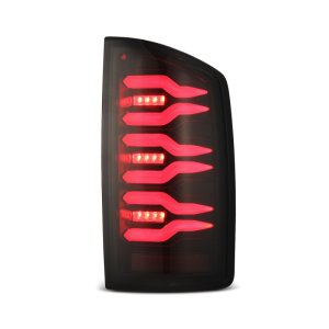 Dodge Ram 1500 Tail Lights - AlphaRex - Luxx-Series LED - Black/Red - `07-`08 Dodge Ram 1500 Tail Lights - AlphaRex - Luxx-Series LED - Black/Red - `07-`08