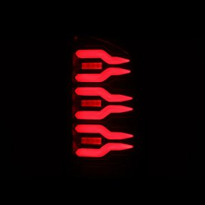Dodge Ram 2500 Tail Lights - AlphaRex - Luxx-Series LED - Black/Red - `07-`09