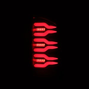 Dodge Ram 2500 Tail Lights - AlphaRex - Luxx-Series LED - Black/Red - `07-`09