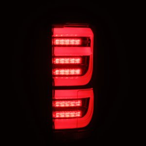 Ford F-150 Tail Lights (Pair) - AlphaRex - Luxx LED - Black/Red - `15-`20