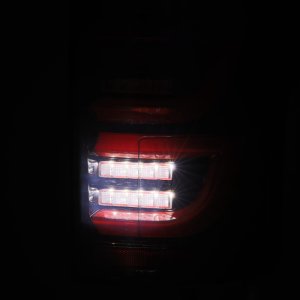 Ford F-150 Tail Lights (Pair) - AlphaRex - Luxx LED - Black/Red - `15-`20