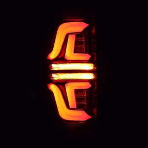 Ford F250 Super Duty Tail Lights - Rear - AlphaRex - PRO-Series LED - Jet Black - `17-`19