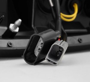 Ford F550 Tail Lights - AlphaRex - LUXX-Series LED - Black/Red - `99-`16