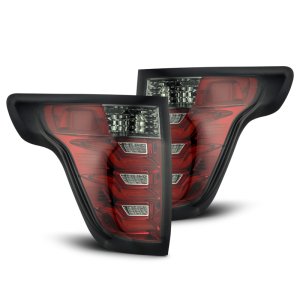 Ford Explorer Tail Lights - AlphaRex - PRO-Series LED - Red Smoke - `11-`15