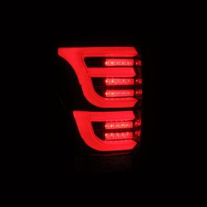 Toyota Tundra Tail Lights - AlphaRex - LUXX-Series LED - Black-Red - `07-`13