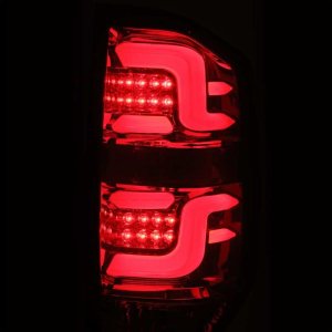 Toyota Tundra Tail Lights - AlphaRex - PRO-Series LED - Red Smoke - `14-`20