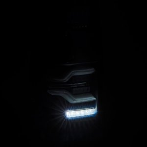 Toyota Tundra Tail Lights - AlphaRex - LUXX LED with Activ Light/Seq Signal - Alpha Black - `14-`21