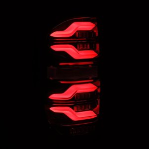 Toyota Tundra Tail Lights - AlphaRex - LUXX LED Blk w/Activ Light/Seq Signal - Black - `14-`21