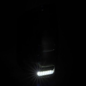 Toyota Tundra Tail Lights - AlphaRex - LUXX LED Blk w/Activ Light/Seq Signal - Black - `14-`21