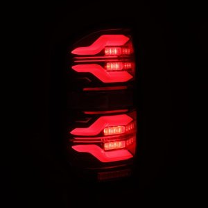 Toyota Tundra Tail Lights - AlphaRex - LUXX Series with Activ Light/Seq Signal - Black/Red - `14-`21
