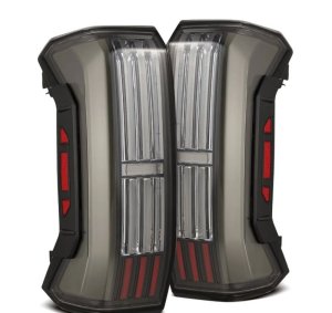 Toyota Tundra Tail Lights - AlphaRex - NOVA-Series Prismatic LED - Black - `22-`24
